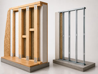 Structural behaviour of Smart-Timber™ and light and heavy steel framing systems